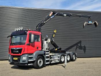 TGS 35.430 8x4-4 BL / HAAKARM + Z KRAAN / CRANE